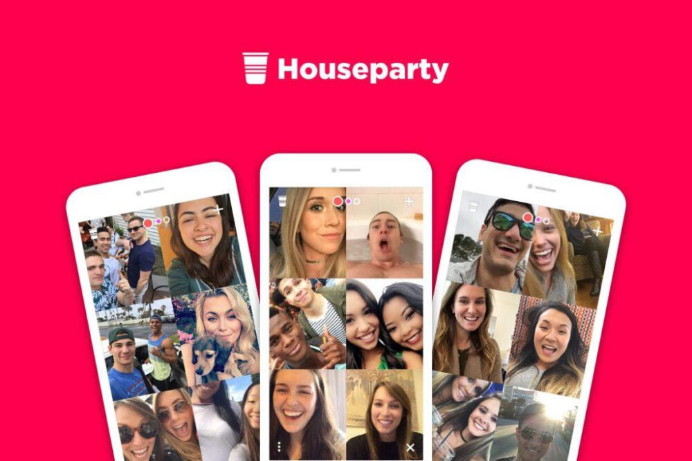Screen shots of the app Houseparty