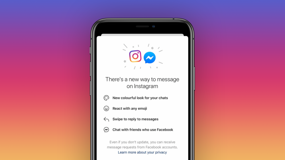 Merge of Instagram and Messenger chats