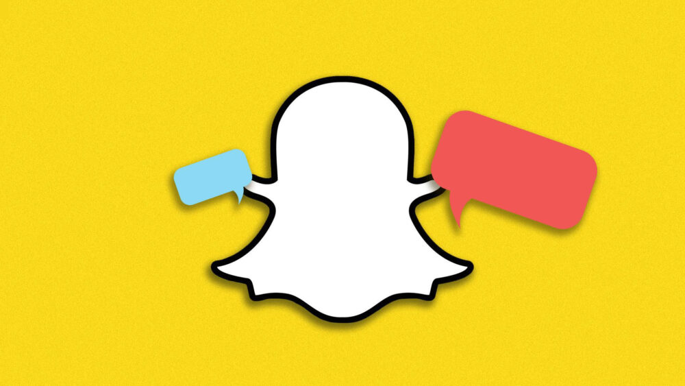 Snapchat symbol with chat bubbles